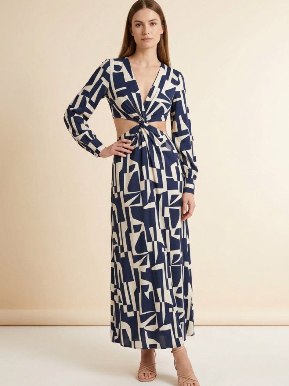 NWTBANANA REPUBLIC TWIST-FRONT MIDI DRESS SIZE 8